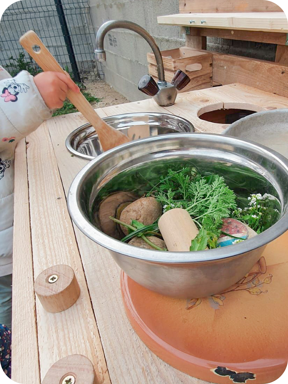 cuisine au jardin crèche
